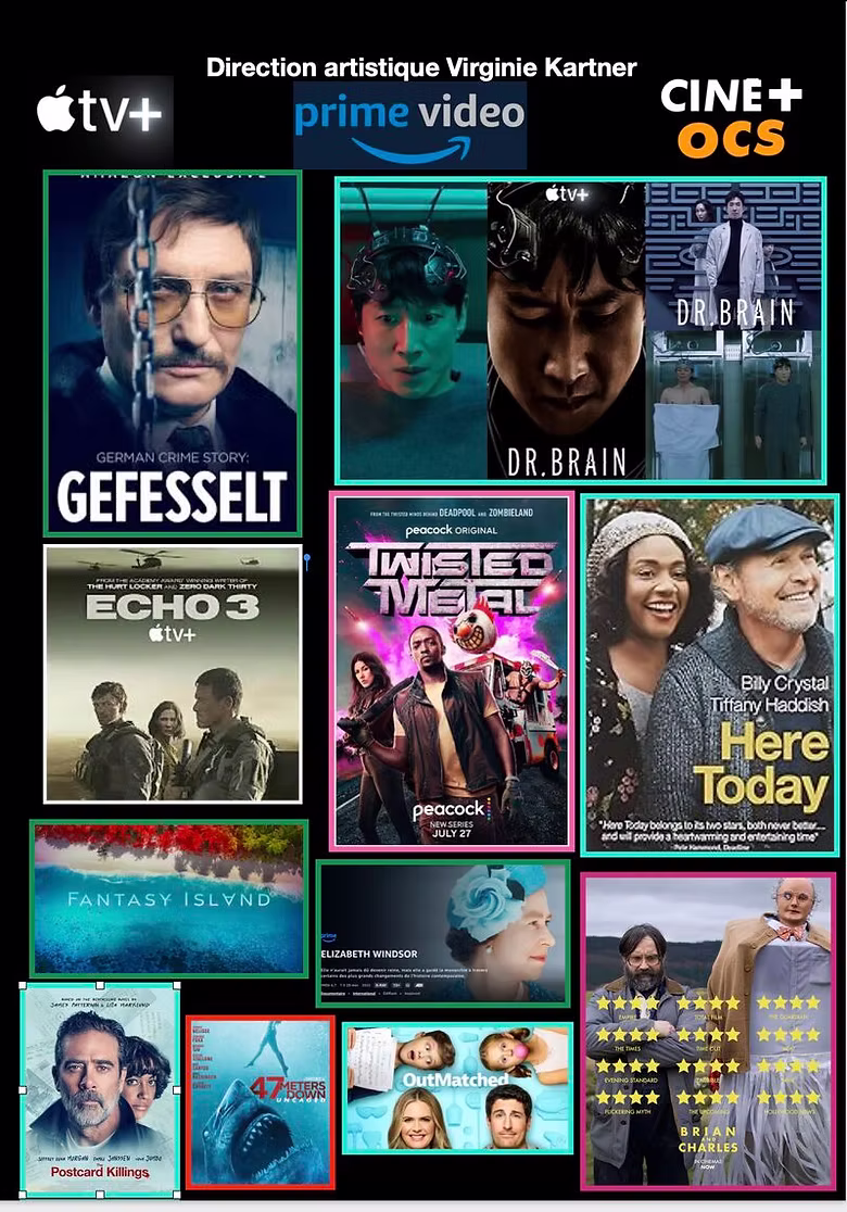 Sélection de films et séries dirigés pour Apple TV+, Prime Video, OCS…